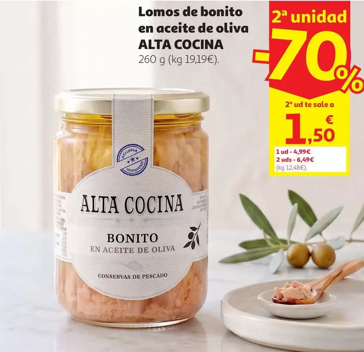 alta cocina - Lomos De Bonito En Aceite De Oliva