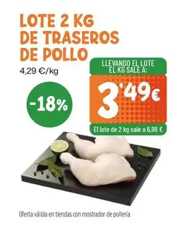 Lote 2 Kg De Traseros De Pollo