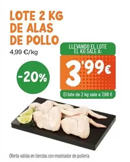 Lote 2 Kg De Alas De Pollo