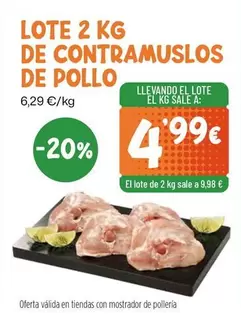 Lote 2 Kg De Contramuslos De Pollo
