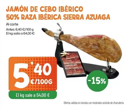 azuaga - Jamon De Cebo Iberico 50% Raza Iberica Sierra