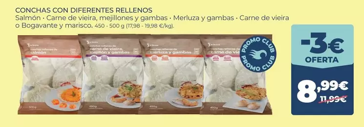 Conchas Con Diferentes Rellenos