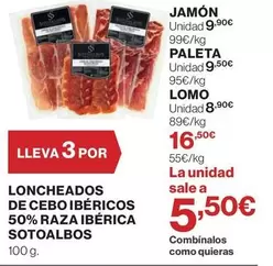 Sotoalbos - Loncheados De Cebo Ibéricos 50% Raza Ibérica