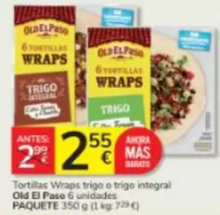 Old El Paso - Tortillas Wraps Trigo O Trigo Integral