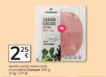 Consum - Jamon Cocido Extra Corte Charcuteria