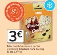 Consum - Mini Bombon Nueces Pecan Y Cookies Pack 6x