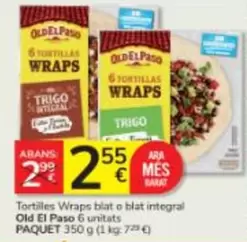 Old El Paso - Tortillas Wraps Blat O Blat Integral