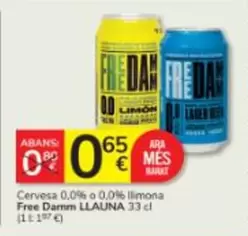 Free Damm - Cervesa 0,0% O 0,0% Llimona