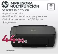 HP - Impresora Multifuncion DESKJET 2910 COLOR