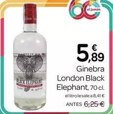 El Jamón - Ginebra London Black Elephant
