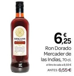 mercader - Ron Dorado Mercader De Las Indias
