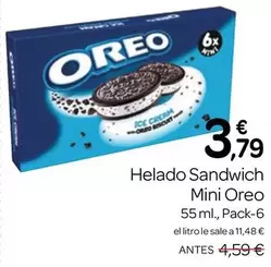Oreo - Helado Sandwich Mini