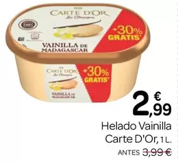 Carte d'Or - Helado Vainilla