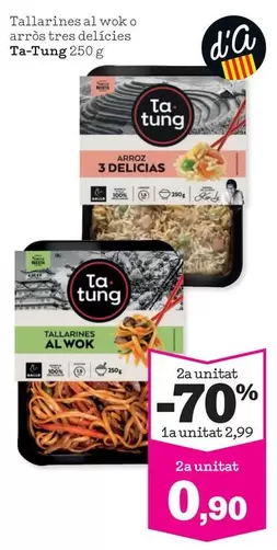 Ta Tung - Tallarines Al Wok O Arròs Tres Delícies
