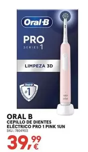 Oral B - Cepillo De Dientes Eléctrico Pro 1 Pink 1un