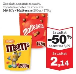 M&M's - Xocolatines Amb Cacauet, Xocolata O Boles De Xocolata