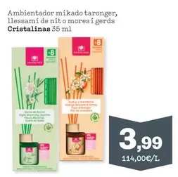cristalinas - Ambientador Mikado Taronger, Llessami De Nit O Mores I Gerds