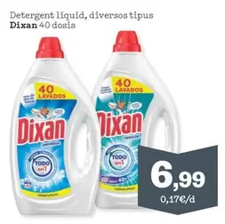 Dixan - Detergent Liquid, Diversos Tipus