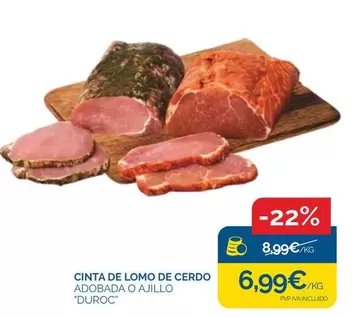 duroc - Cinta De Lomo De Cerdo