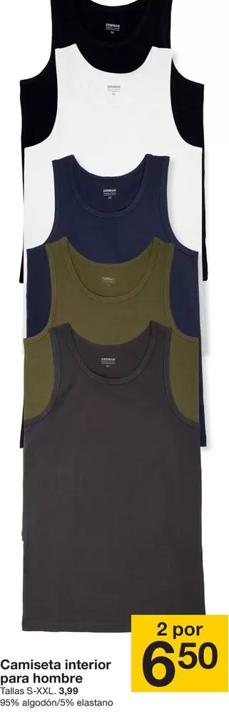 Camiseta Interior Para Hombre