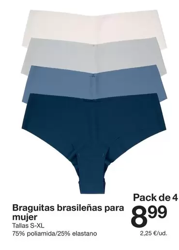 Braguitas brasileñas para mujer