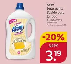 Asevi - Detergente Líquido Para La Ropa