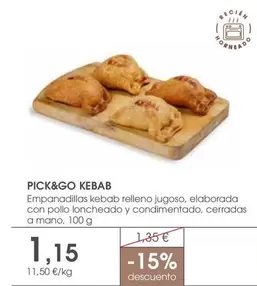 Pick&go Kebab Empanadillas Kebab Relleno Jugoso