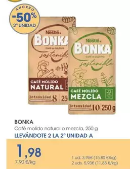 Bonka - Cafe Molido Natural O Mezcla