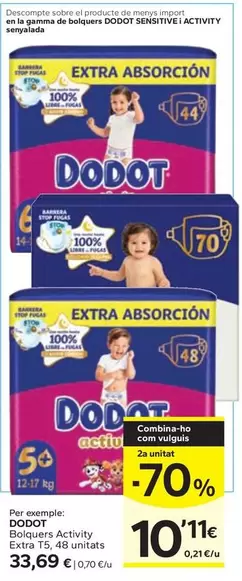 Dodot - Bolquers Activity Extra T5