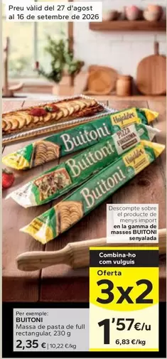 Buitoni - Massa De Pasta De Full Rectangular