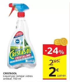 Cristasol - Líquid Per Netejar Vidres Antibaf