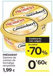 Président - Gamma De Cremes De Formatge