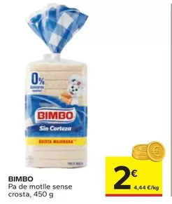 Bimbo - Pa De Motlle Sense Crosta