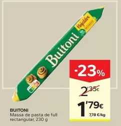 Buitoni - Massa De Pasta De Full Rectangular