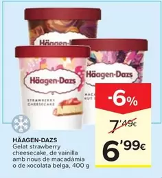 Häagen-Dazs - Gelat Strawberry Cheesecake, De Vainilla Amb Nous De Macadamia O De Xocolata Belga