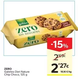 Gullón - Zero Galetes Diet Nature Chip Choco