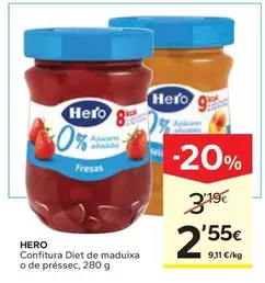 Hero - Confitura Diet De Maduixa O De Préssec