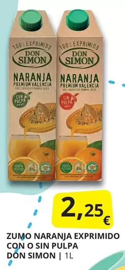 Don Simón - Zumo Naranja Exprimido Con O Sin Pulpa