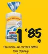 DIM - Pan Molde Sin Corteza Bimbo