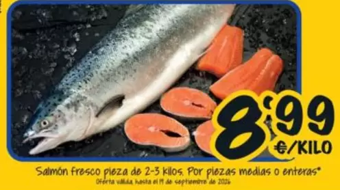 Salmón Fresco Pieza De 2-5 Kilos, Por Plezas Medias O Enteras