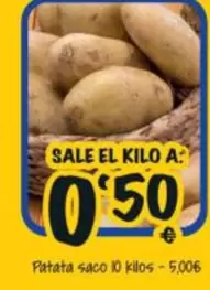 Patata Saco 10 Kilos