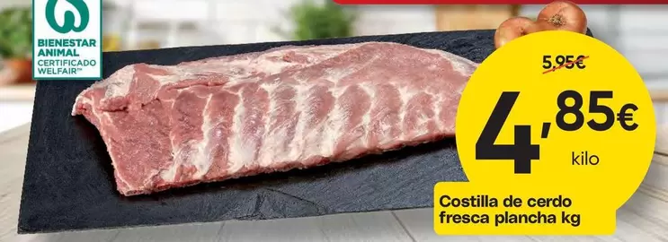 Costilla De Cerdo Fresca Plancha