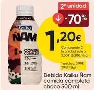 Kaiku - Bebida Nam Comida Completa Choco