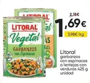Litoral - Garbanzos Con Espinacas O Lentejas Con Verduras