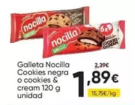 Nocilla - Galleta Cookies Negra O Cookies & Cream