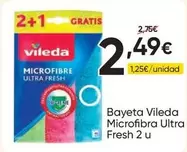 Vileda - Bayeta Microfibra Ultra Fresh 2 U