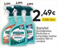 Sanytol - Quitagrasas, Multiusos O Limpiador Baños Pistola