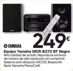 Yamaha - Equipo MCR-B270 BT Negro