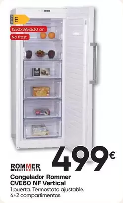Rommer - Congelador CVE60 NF Vertical