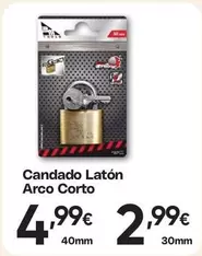 Candado Latón Arco Corto